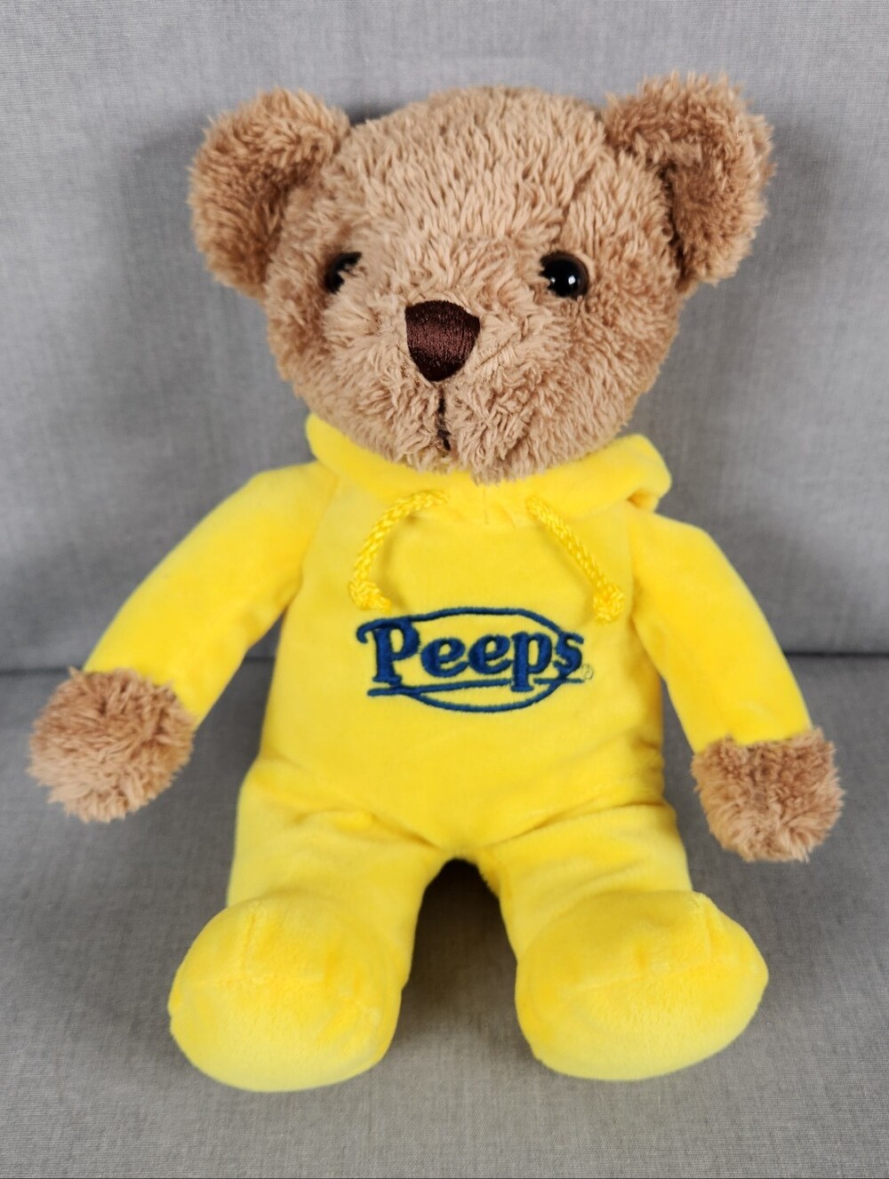 Peeps Teddy Bear Yellow Hoodie Just Born 2016 Easter 12"